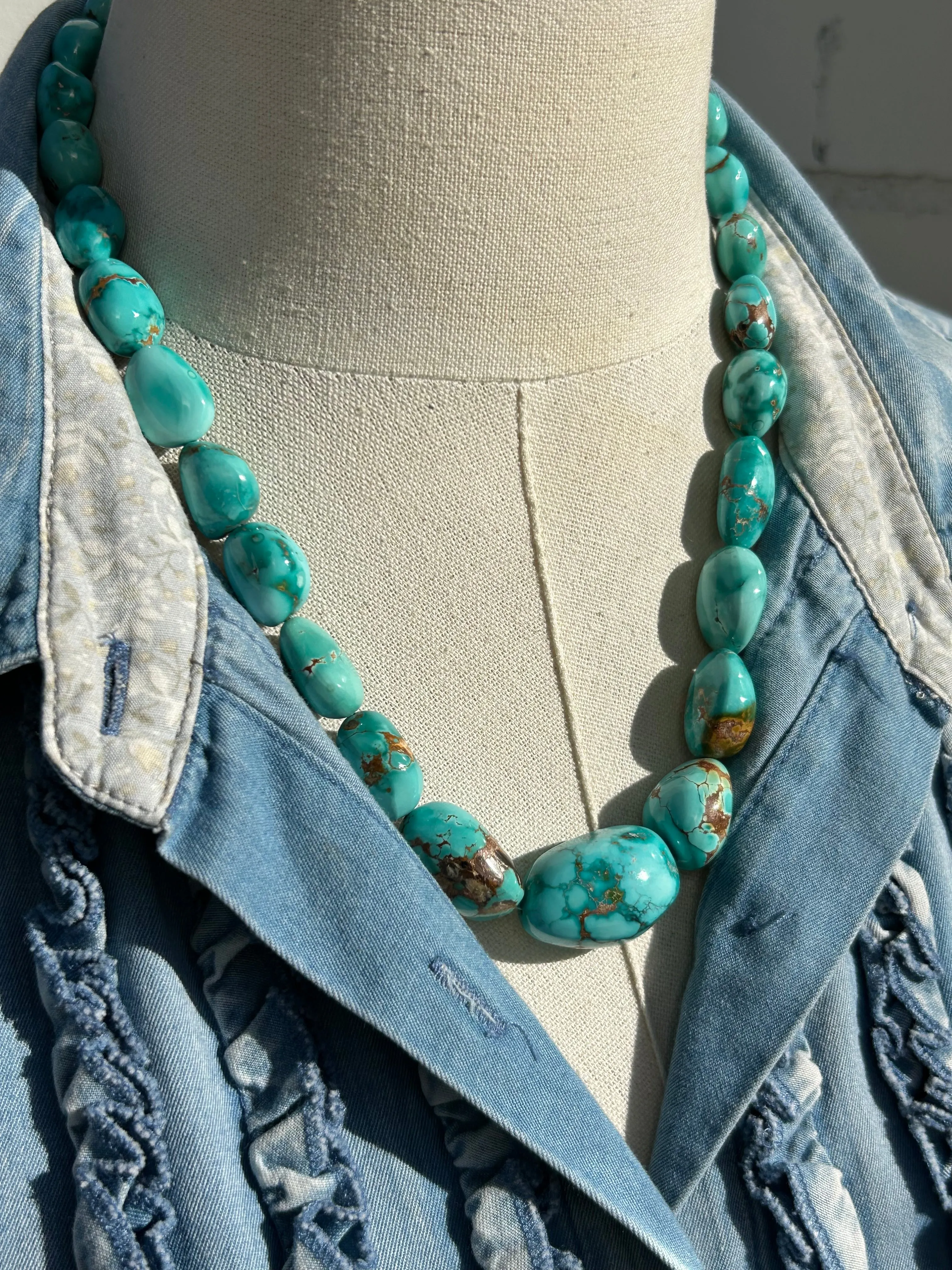 21" Kingman Bead Necklace