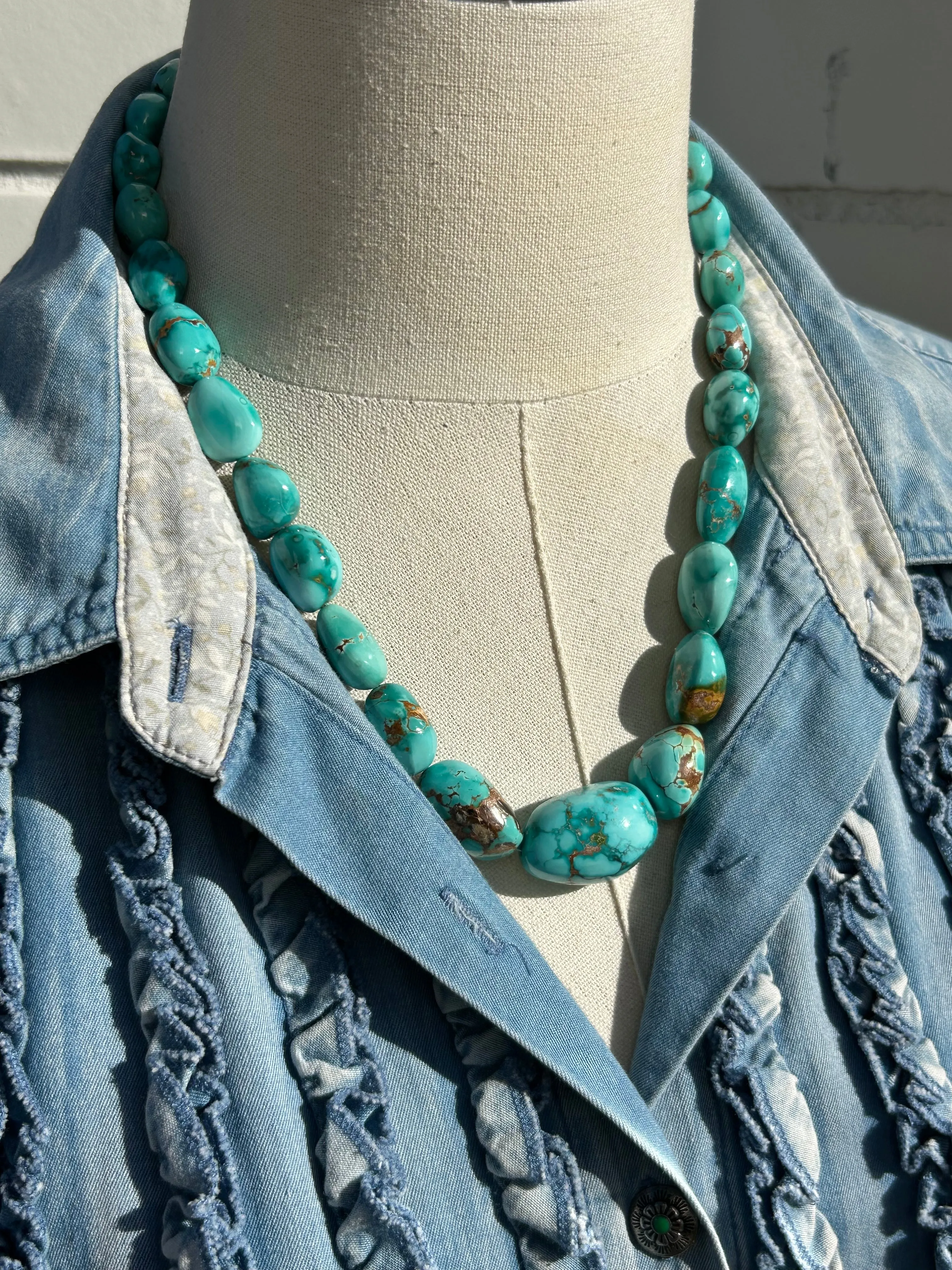 21" Kingman Bead Necklace