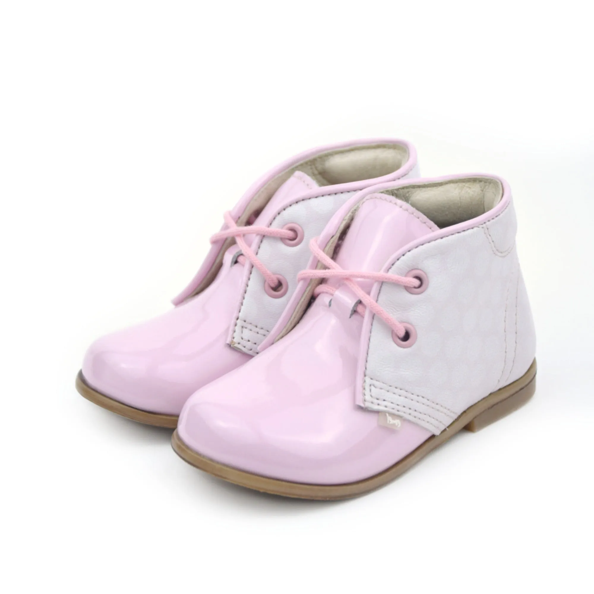 (2393B-3) Pink Bonbon Lace Up Classics