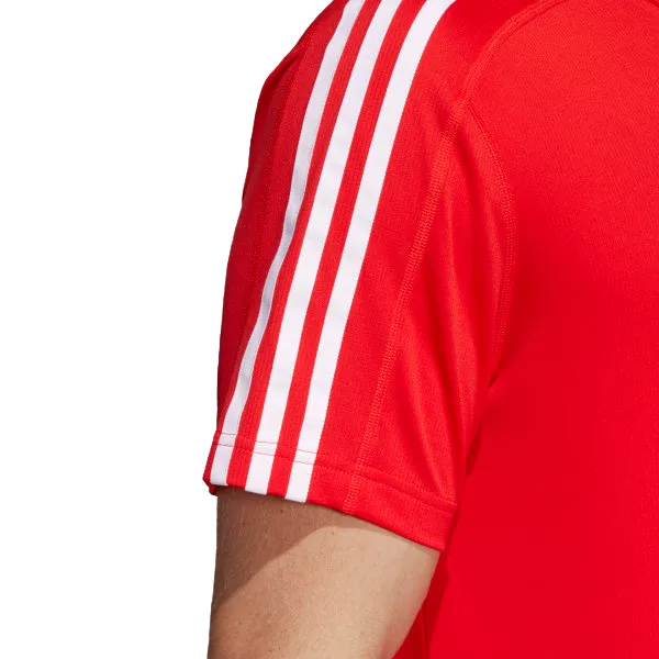 4 x Adidas Mens D2d 3-Stripes Training Active Tee T-Shirt