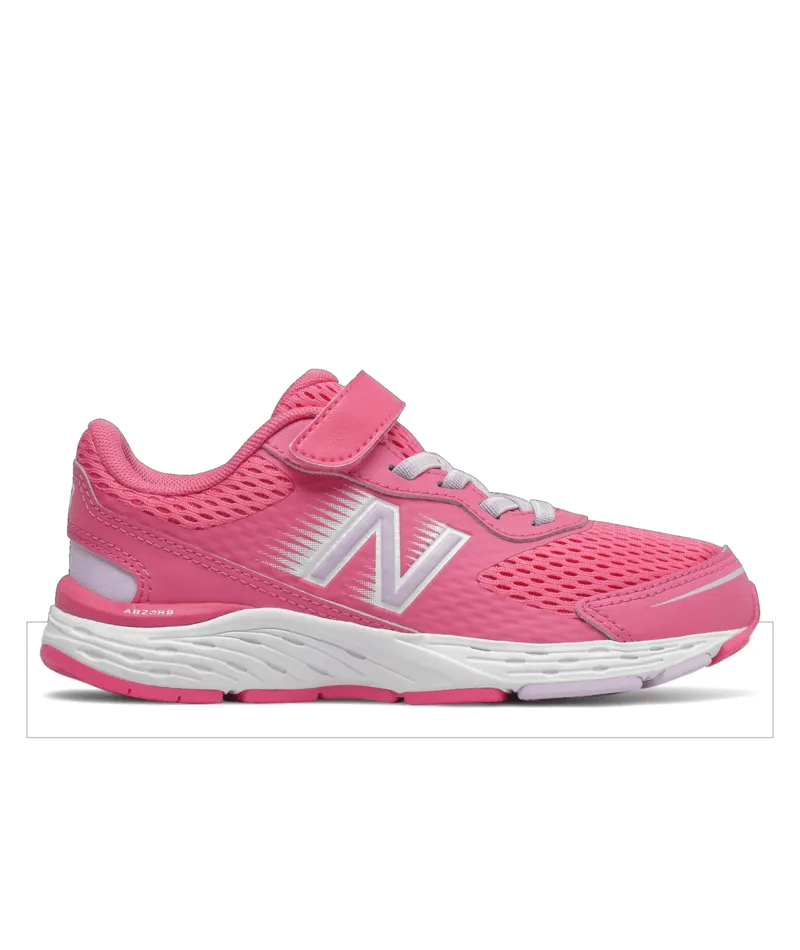 680v6 Girls A/C Running Shoes - Sporty Pink/White