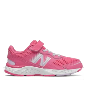 680v6 Girls A/C Running Shoes - Sporty Pink/White