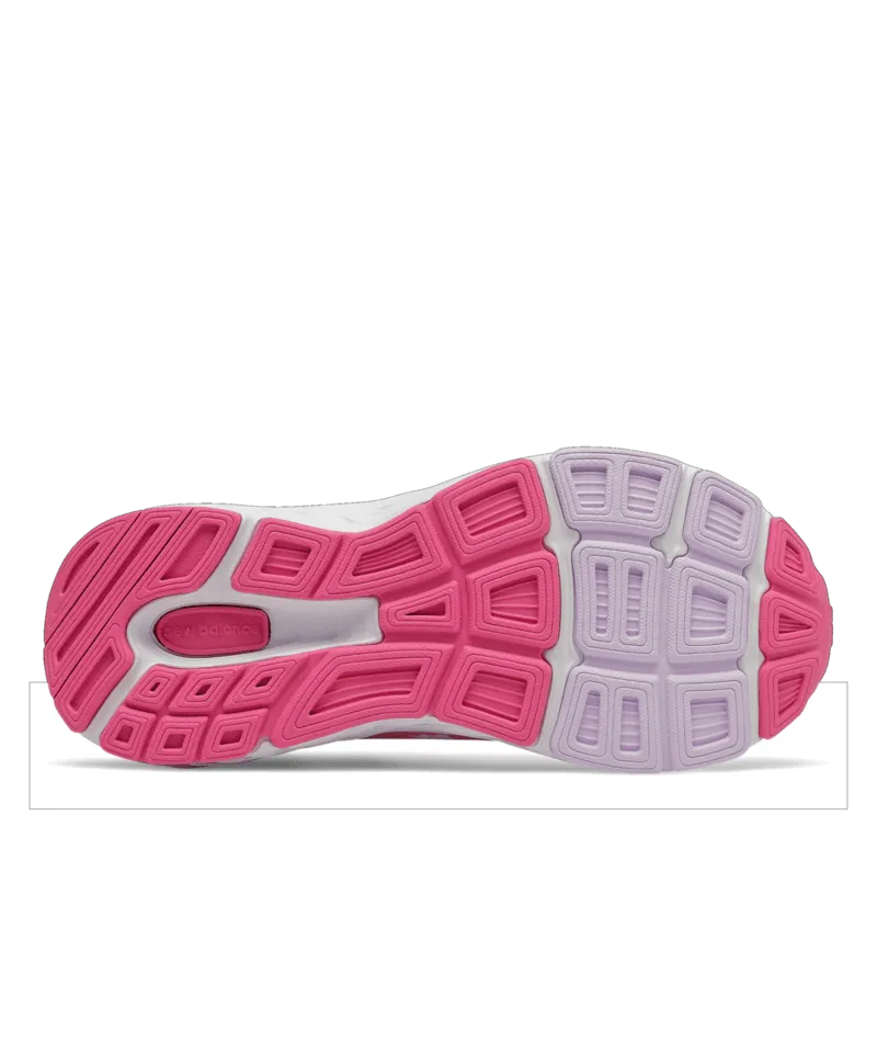 680v6 Girls A/C Running Shoes - Sporty Pink/White