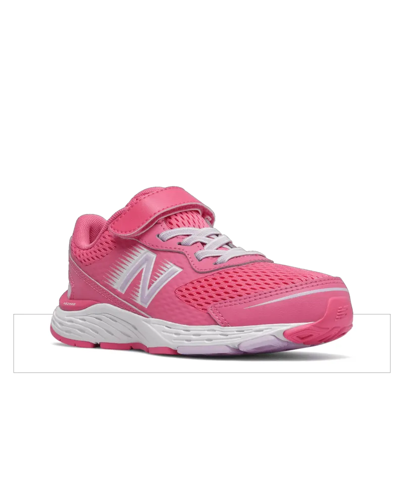 680v6 Girls A/C Running Shoes - Sporty Pink/White