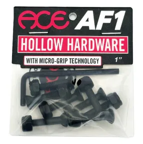 Ace AF1 Hollow Hardware Bolts W/ Grippers Allen - 1"