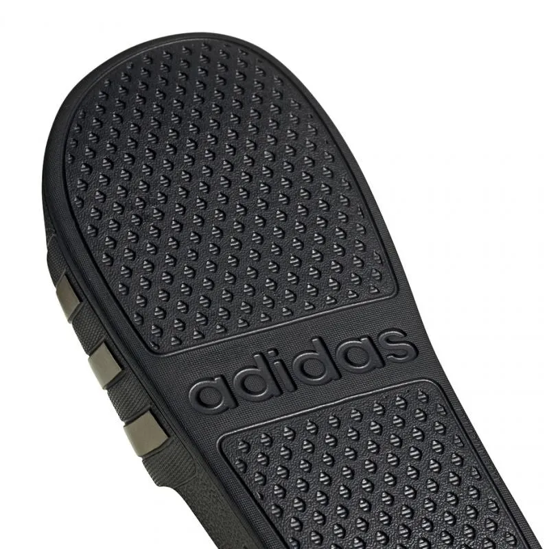 Adidas Mens Adilette Aqua Slippers - Black/Gold