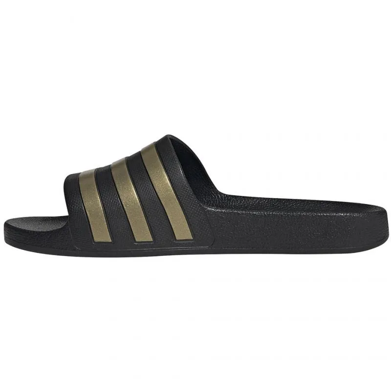 Adidas Mens Adilette Aqua Slippers - Black/Gold