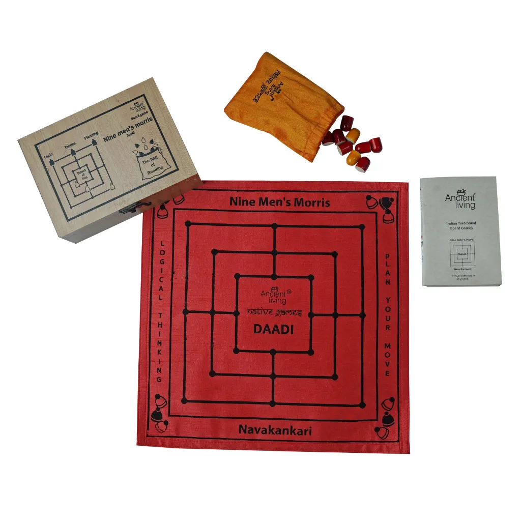 Ancient Living Daadi Raw Silk Board Game - 1 Pcs