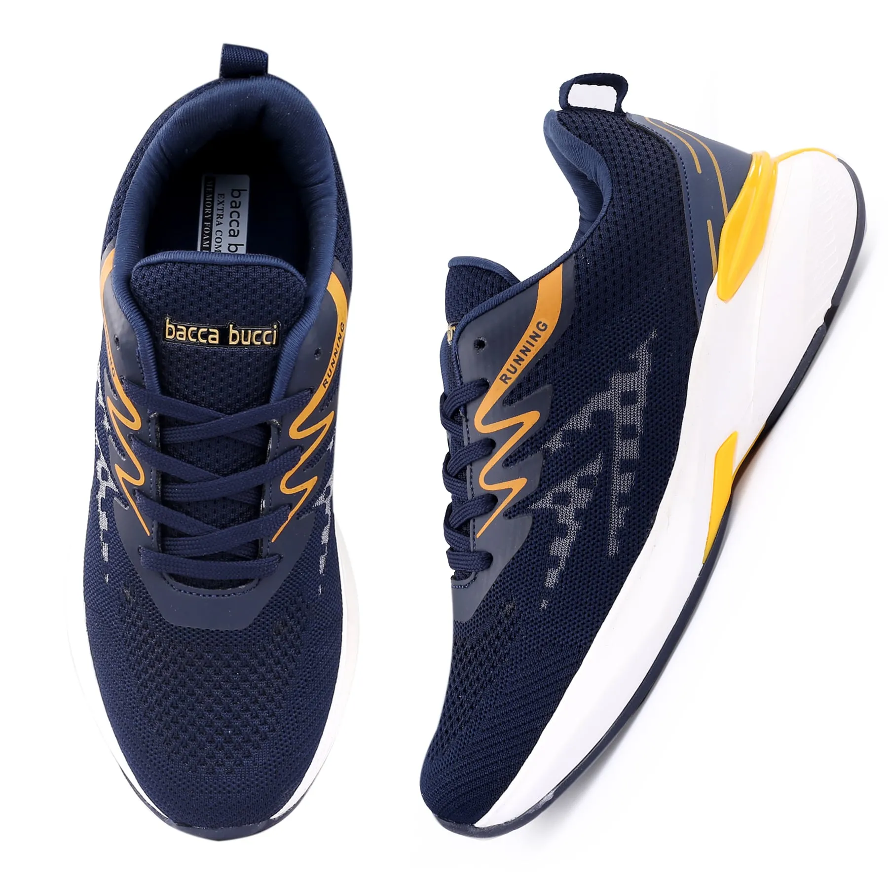 Mens High-Performance Bacca Bucci Marathon Running Shoes - Lightweight & Breathable Athletic Sneakers