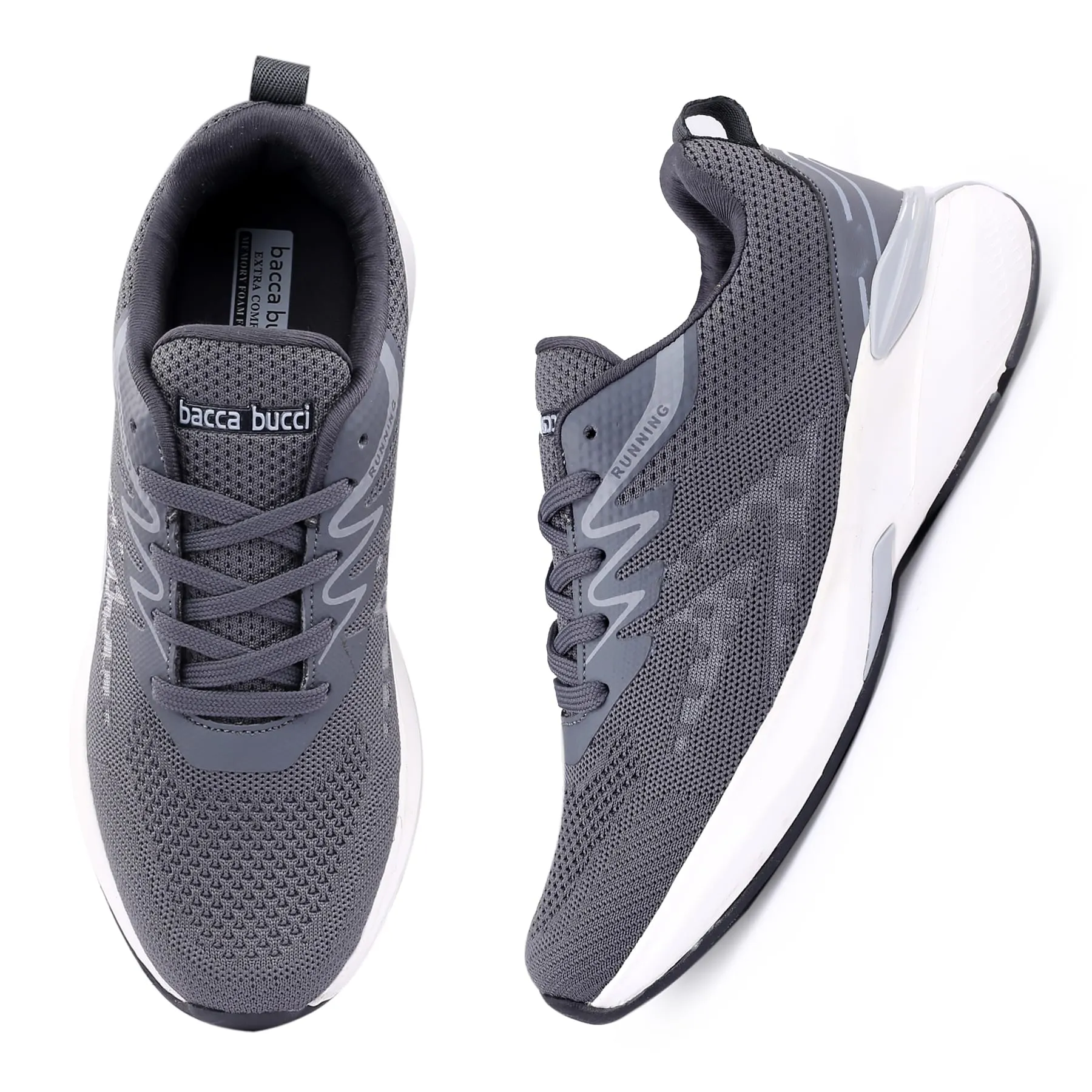 Mens High-Performance Bacca Bucci Marathon Running Shoes - Lightweight & Breathable Athletic Sneakers