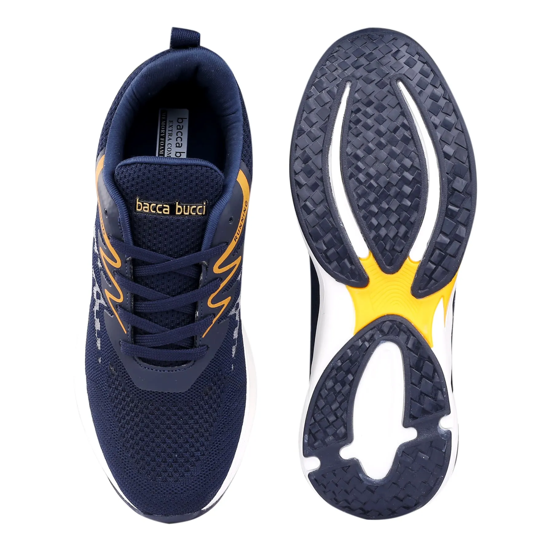 Mens High-Performance Bacca Bucci Marathon Running Shoes - Lightweight & Breathable Athletic Sneakers