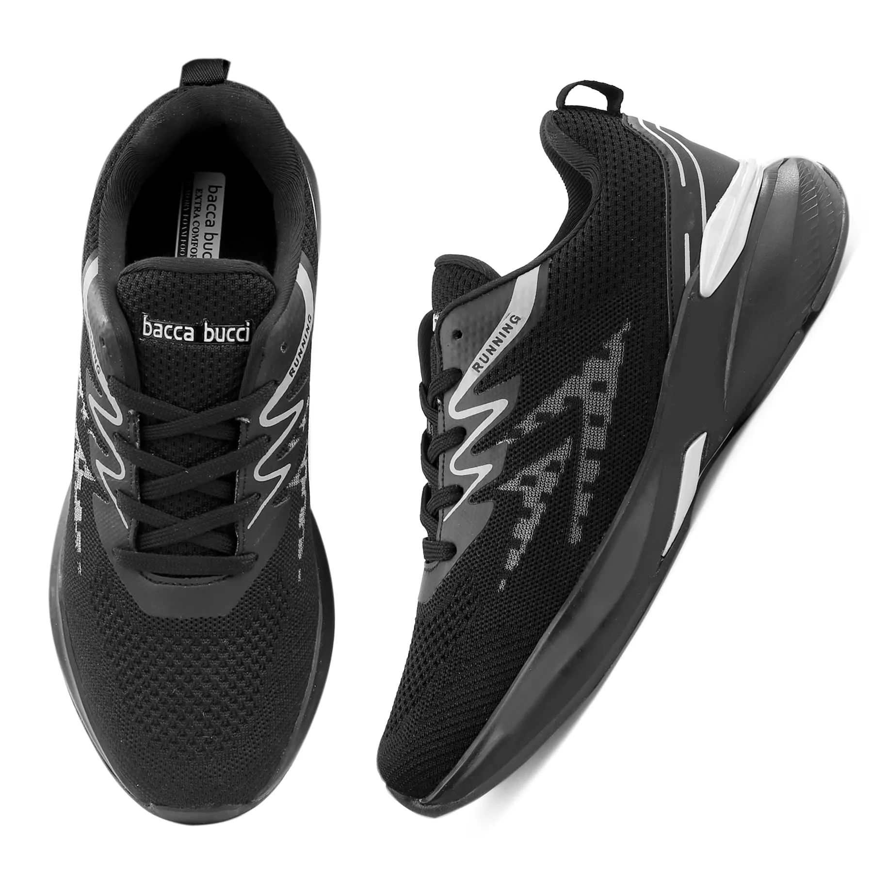 Mens High-Performance Bacca Bucci Marathon Running Shoes - Lightweight & Breathable Athletic Sneakers