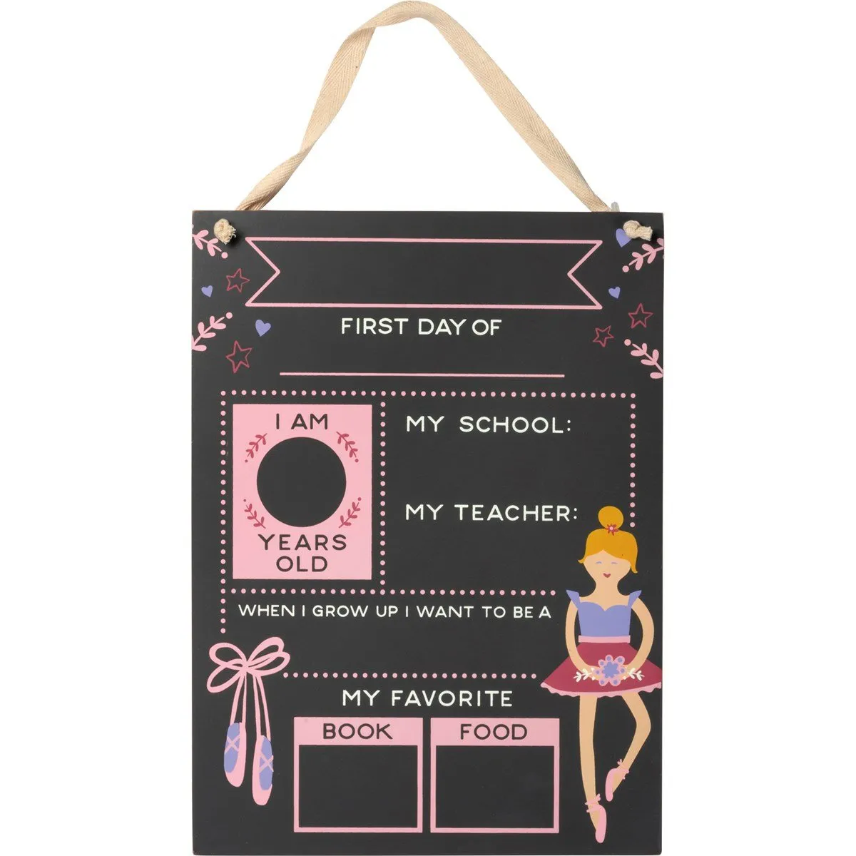 'Ballerina' School Milestone Board