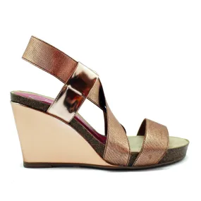 Bande - Rose Gold wedge sandal- Last pairs 36!