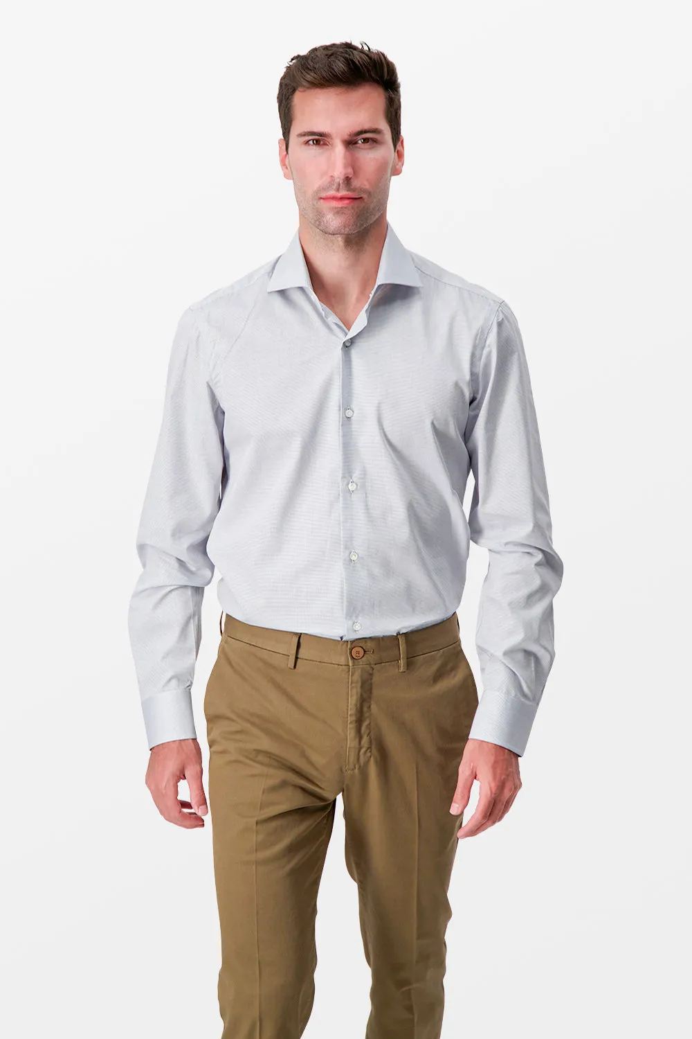 Barba Napoli Grey Classic Shirt