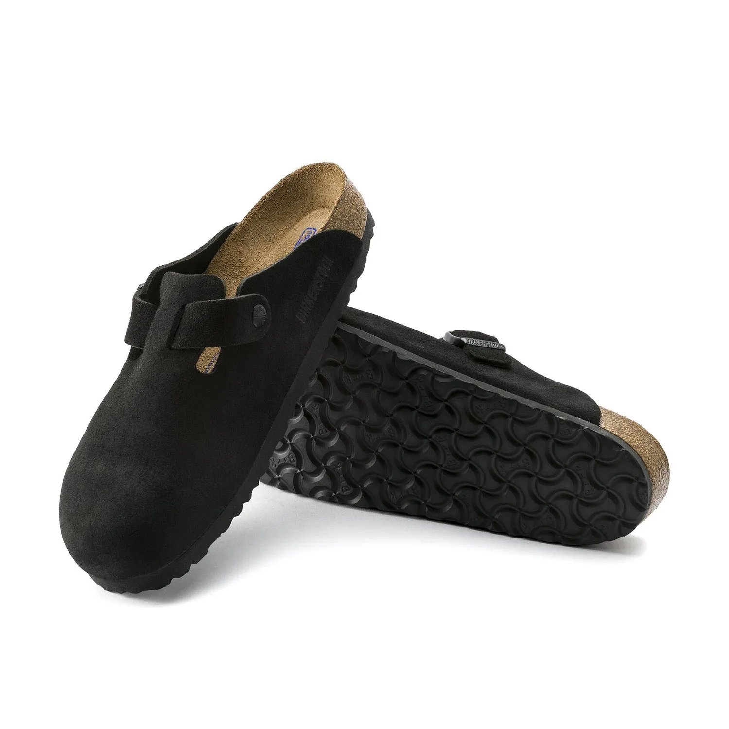 Birkenstock Boston Soft Footbed 'Suede Black'