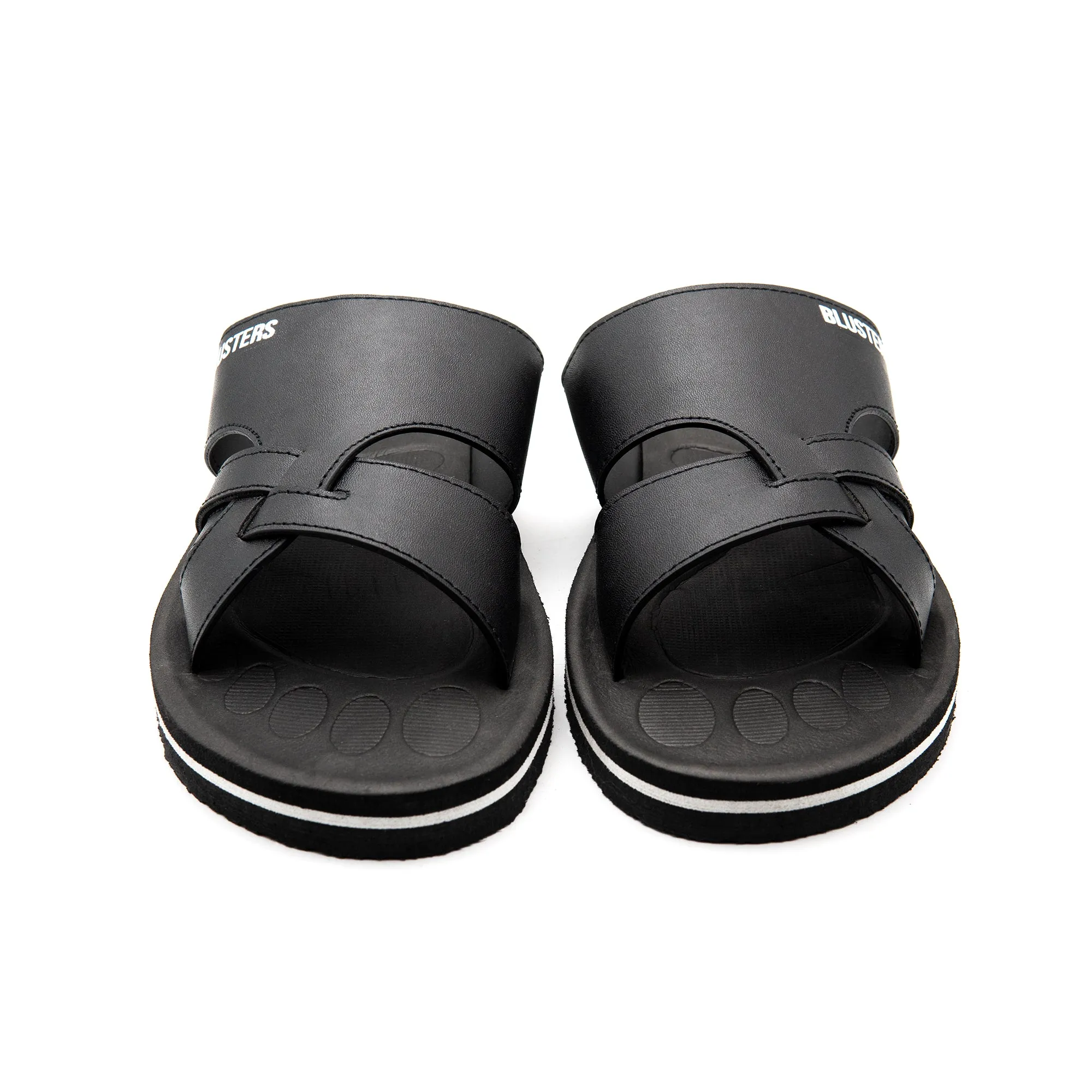 Black Triple Styled Comfy Slippers