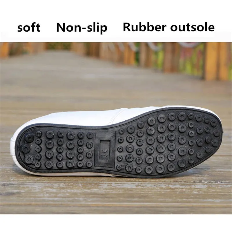 Breathable Solid Color Slip Men Driving Sneakers Shoes