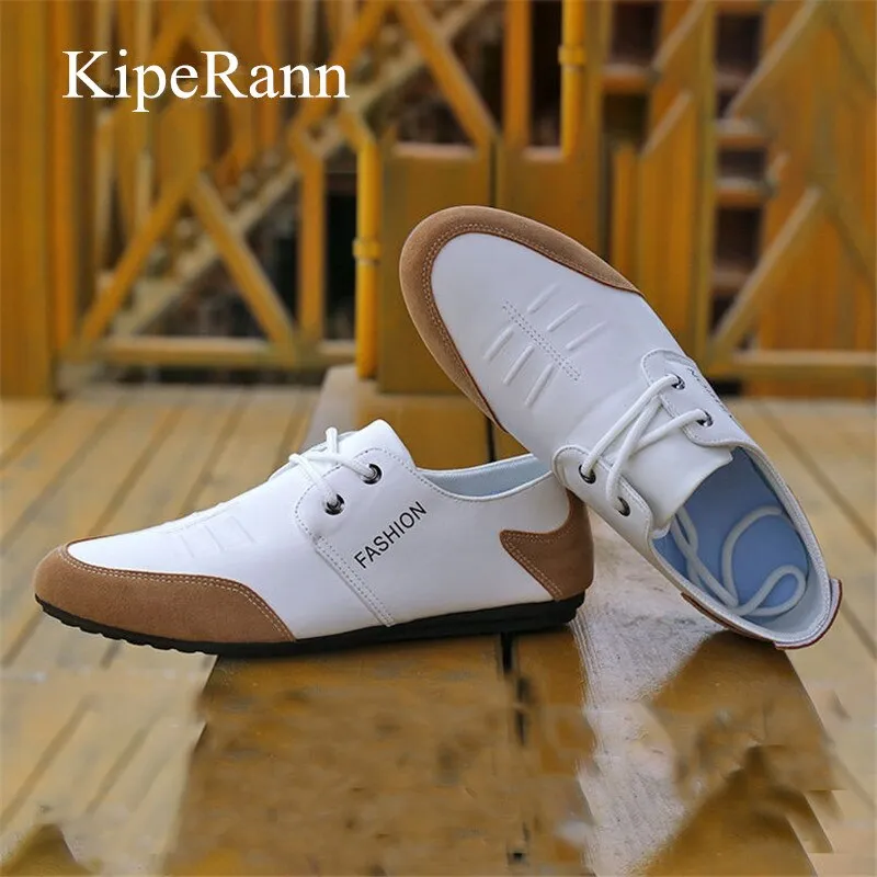 Breathable Solid Color Slip Men Driving Sneakers Shoes