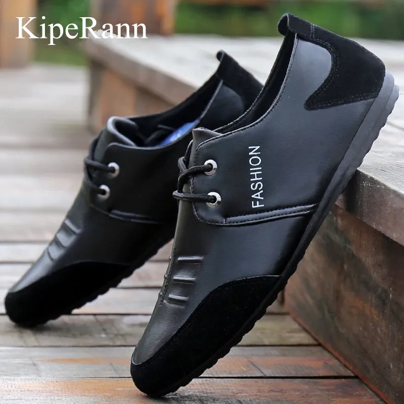 Breathable Solid Color Slip Men Driving Sneakers Shoes