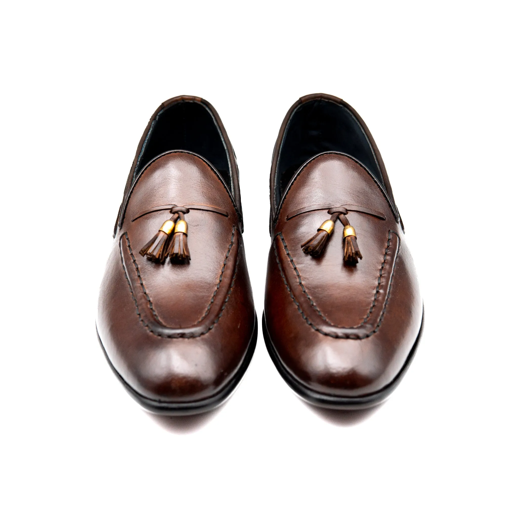 Brown Dual Tussle Executive Leather Shoes