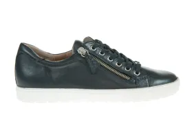 Caprice - Manou Zip-Up Leather Trainer Navy