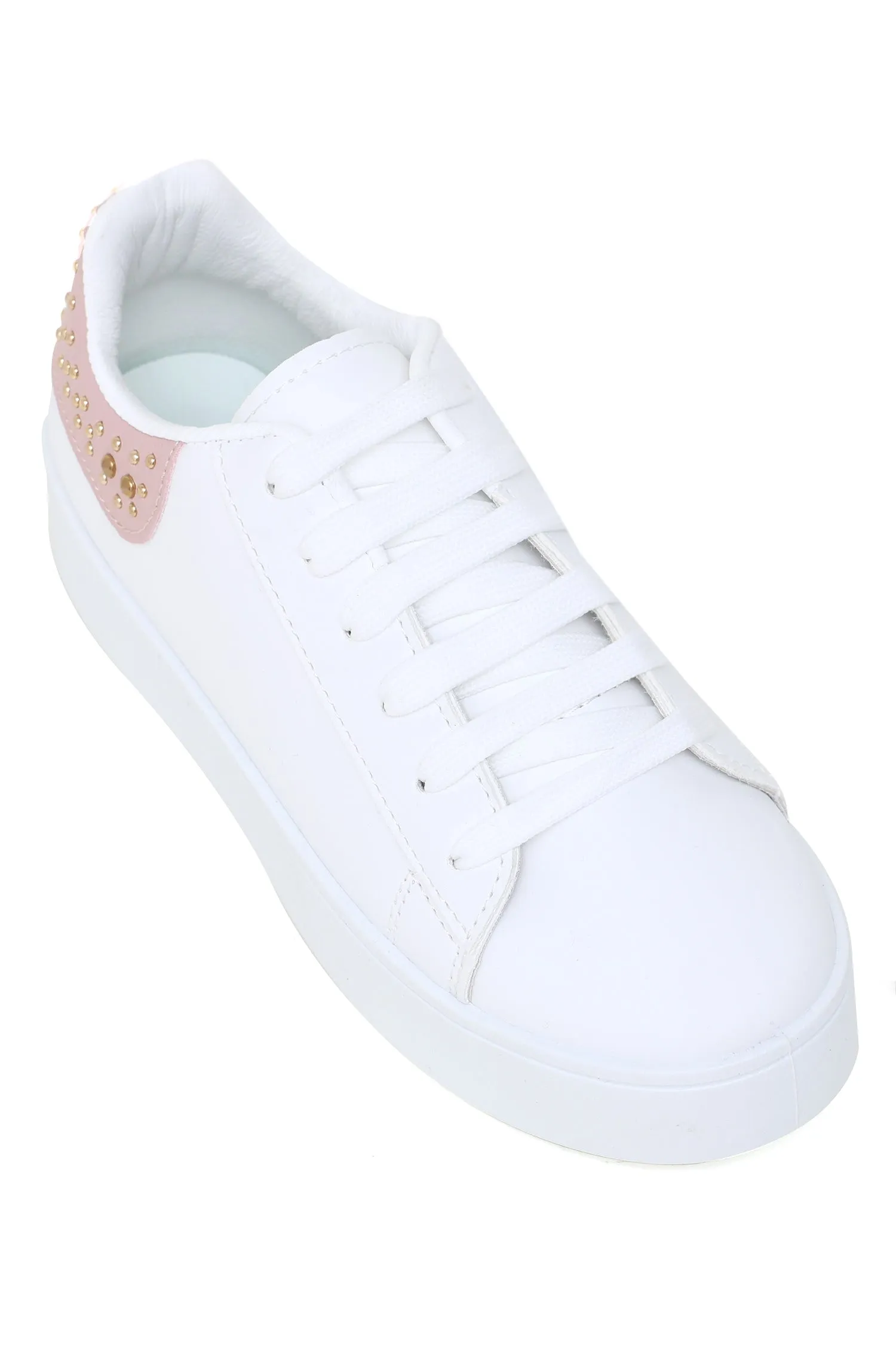 CHIC WOMEN SNEAKERS-WHITE/PINK