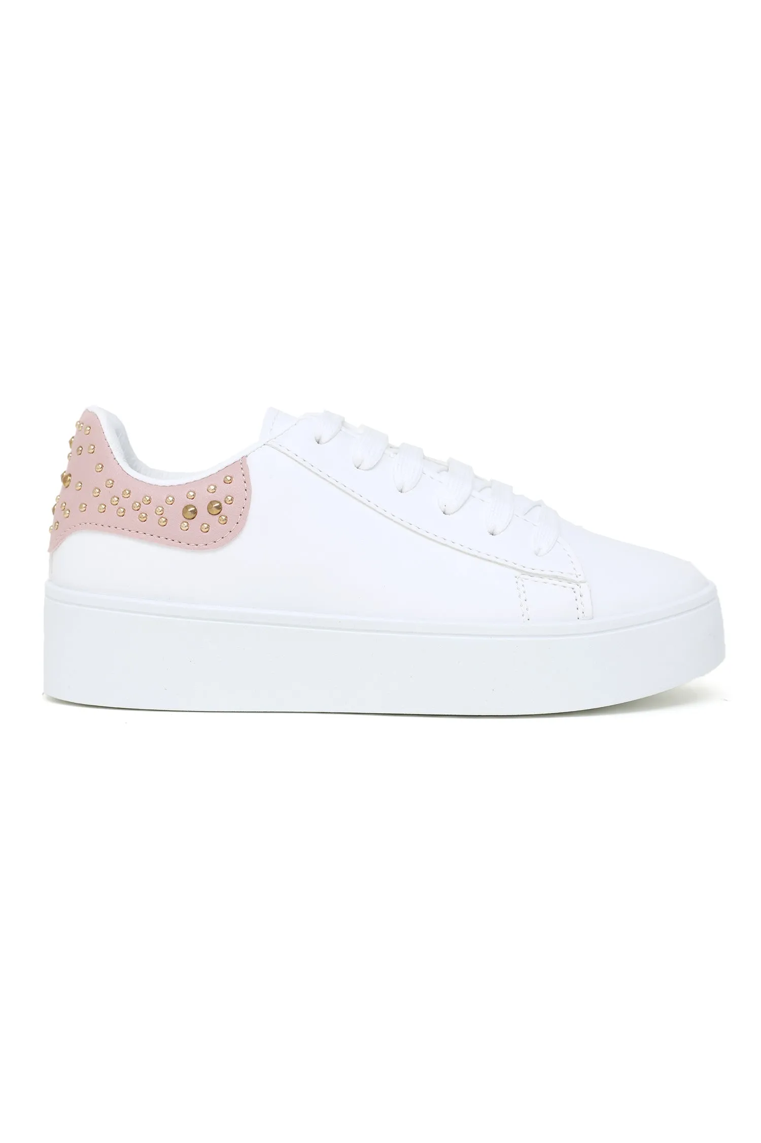 CHIC WOMEN SNEAKERS-WHITE/PINK