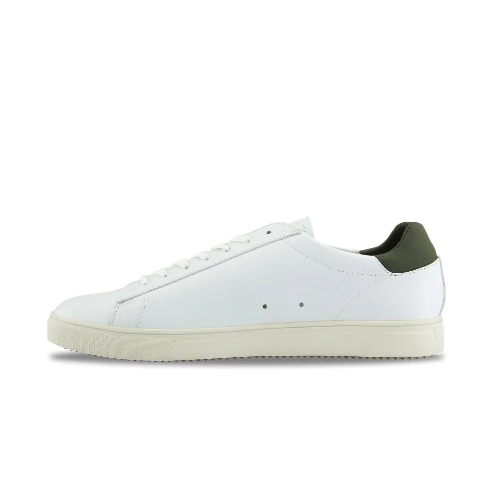 Clae Bradley White Leather Green