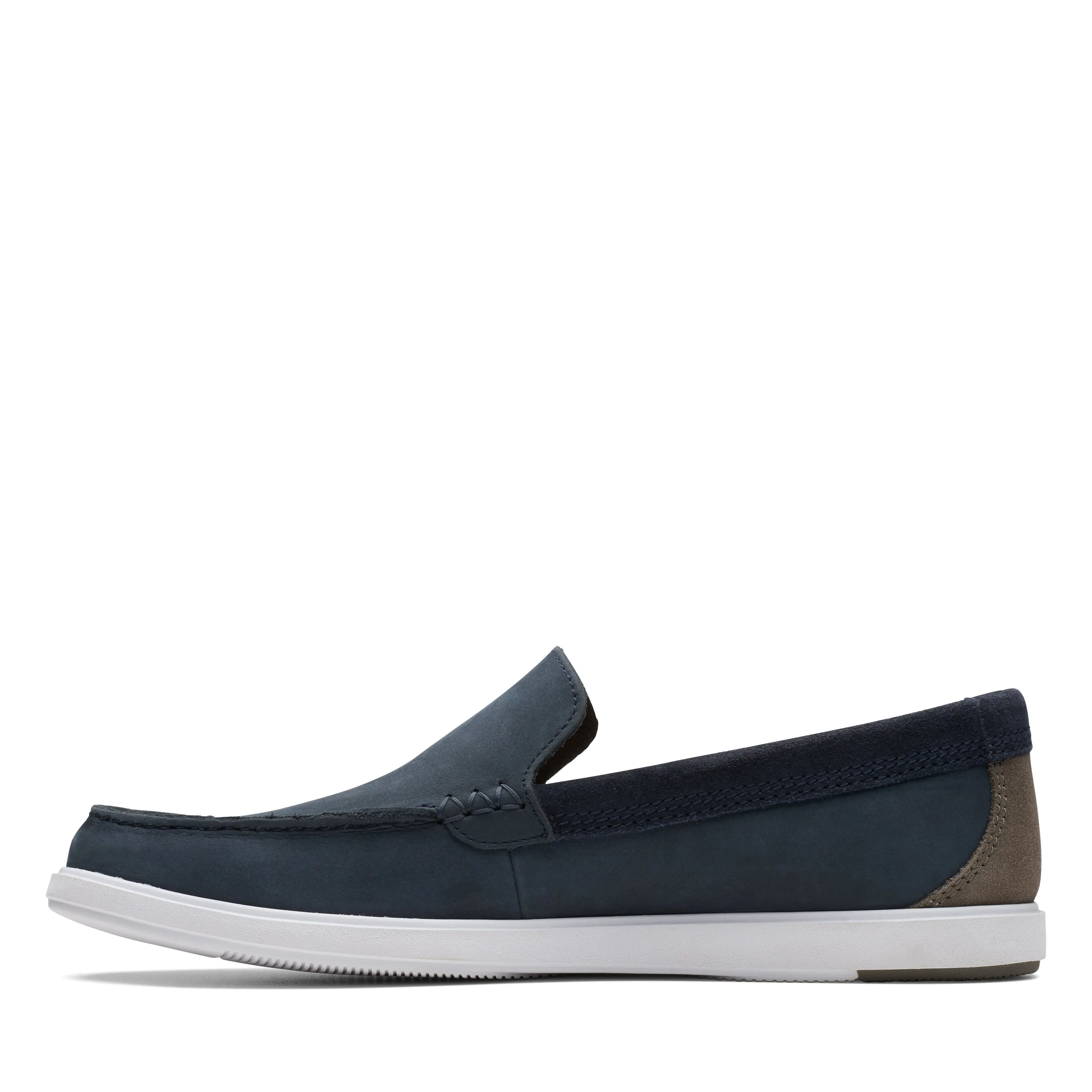 Clarks Bratton Loafer Navy Nubuck