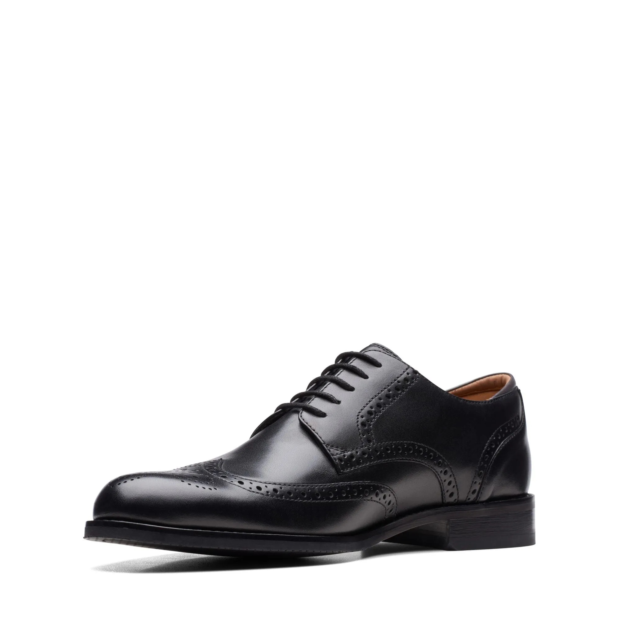 Clarks CraftArloLimit Black Leather - Standard Width