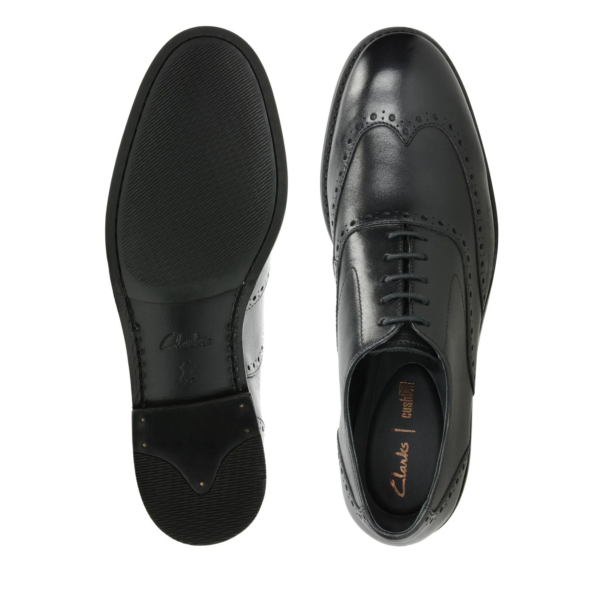 Clarks Edward Walk Black Leather