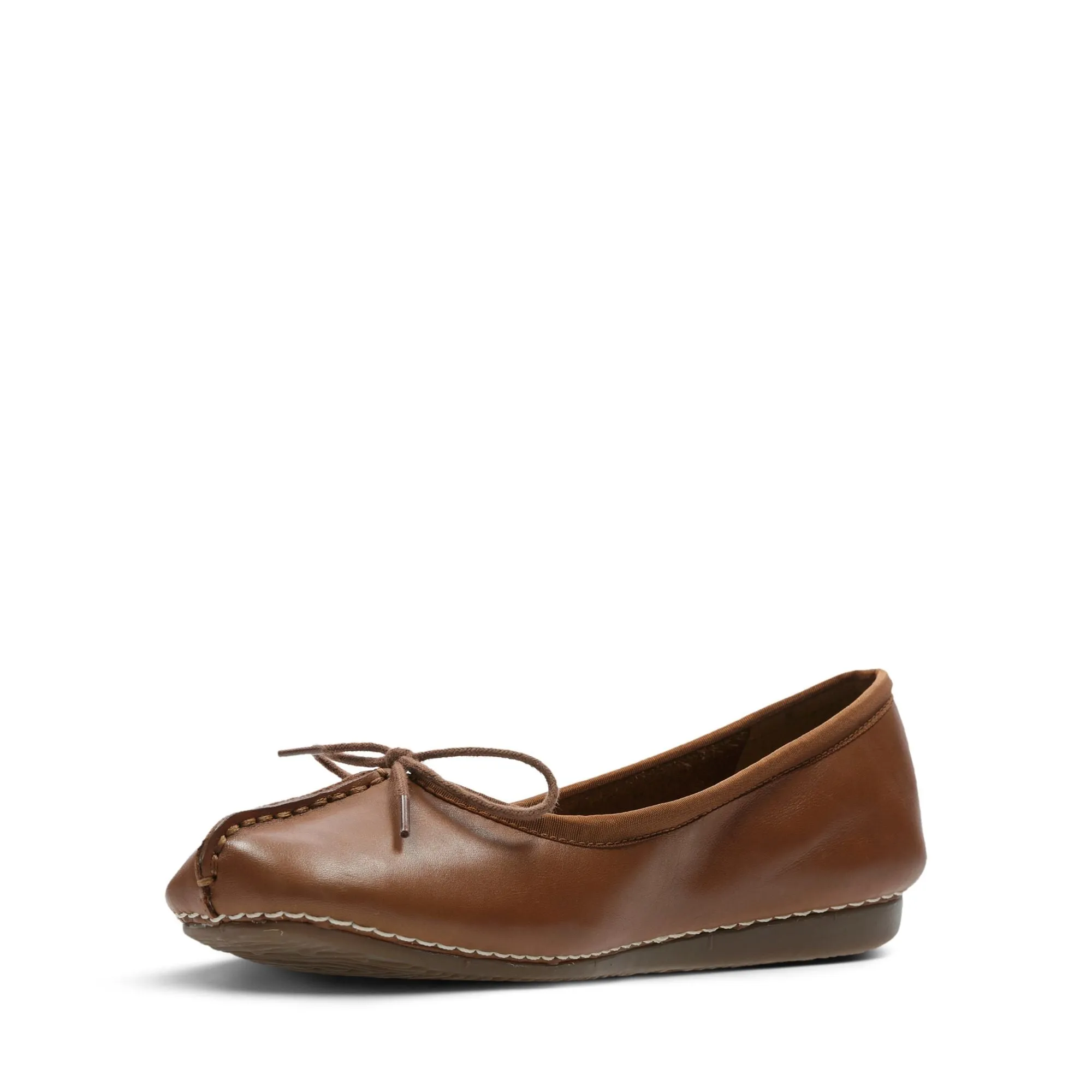 Clarks Freckle Ice Dark Tan Leather