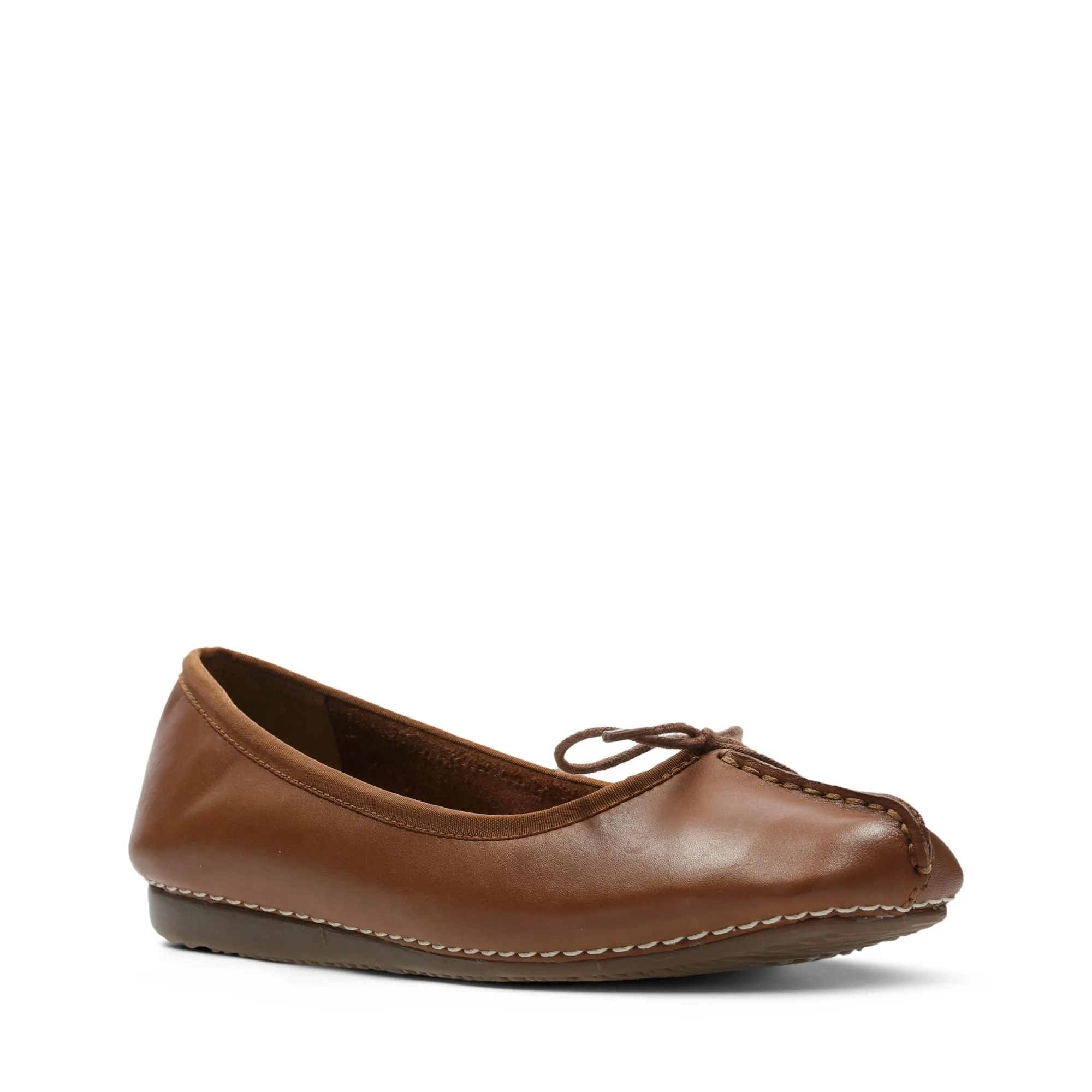 Clarks Freckle Ice Dark Tan Leather