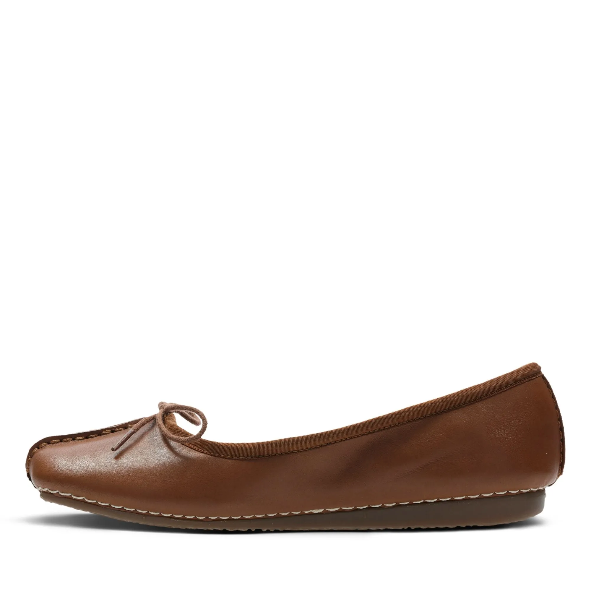 Clarks Freckle Ice Dark Tan Leather