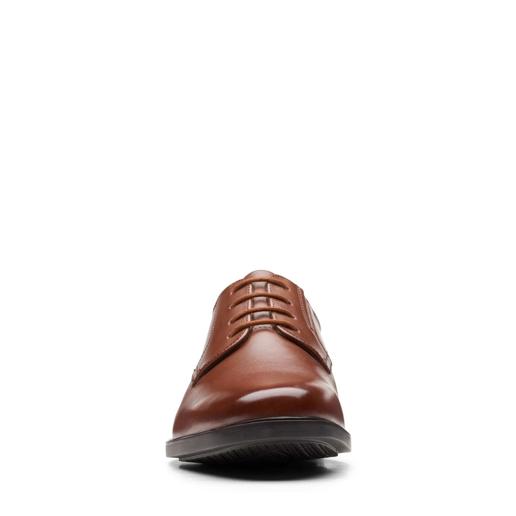 Clarks Howard Walk Dark Tan Leather - Standard Width