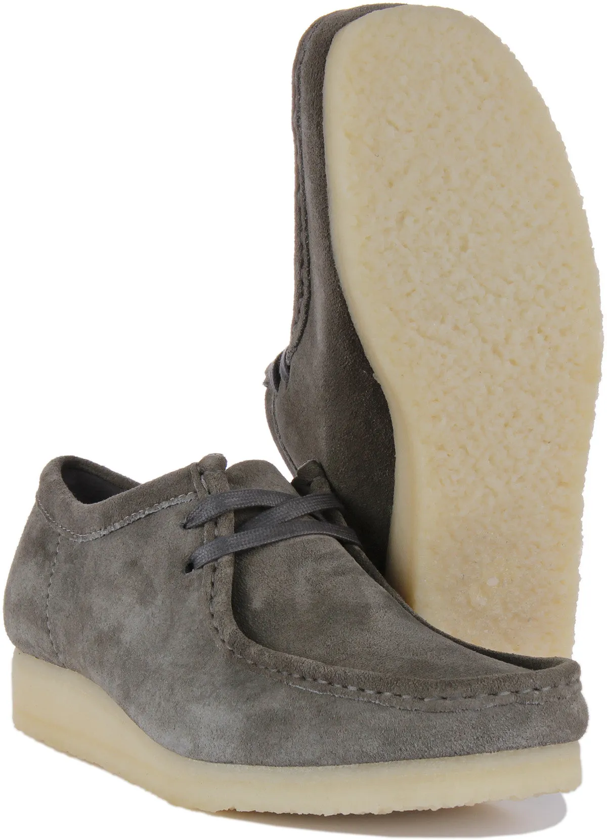 Clarks Originals Wallabee In Grey For Men