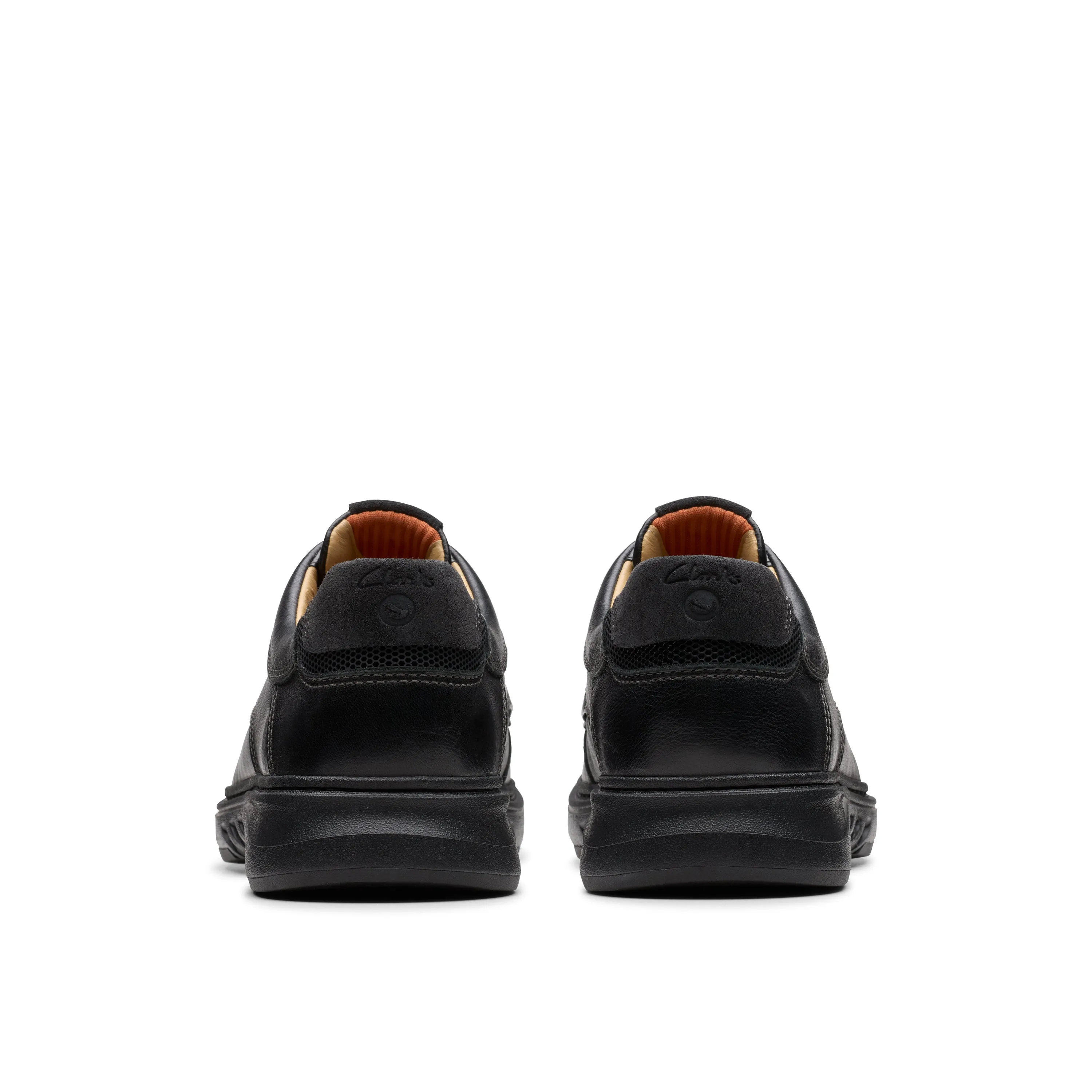 Clarks Un Briley Pace Black Leather - Wide Width