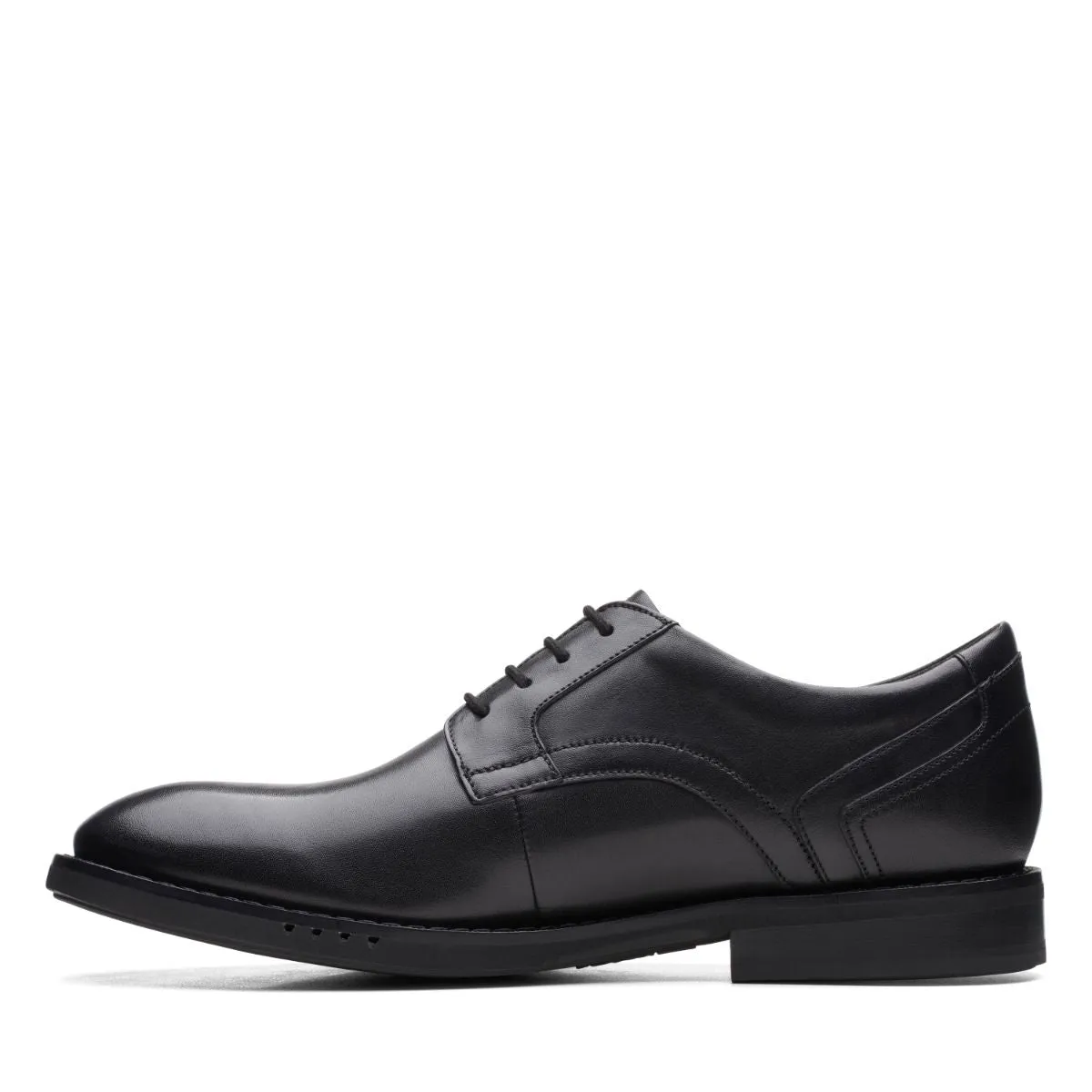 Clarks Un Hugh Lace Black Leather