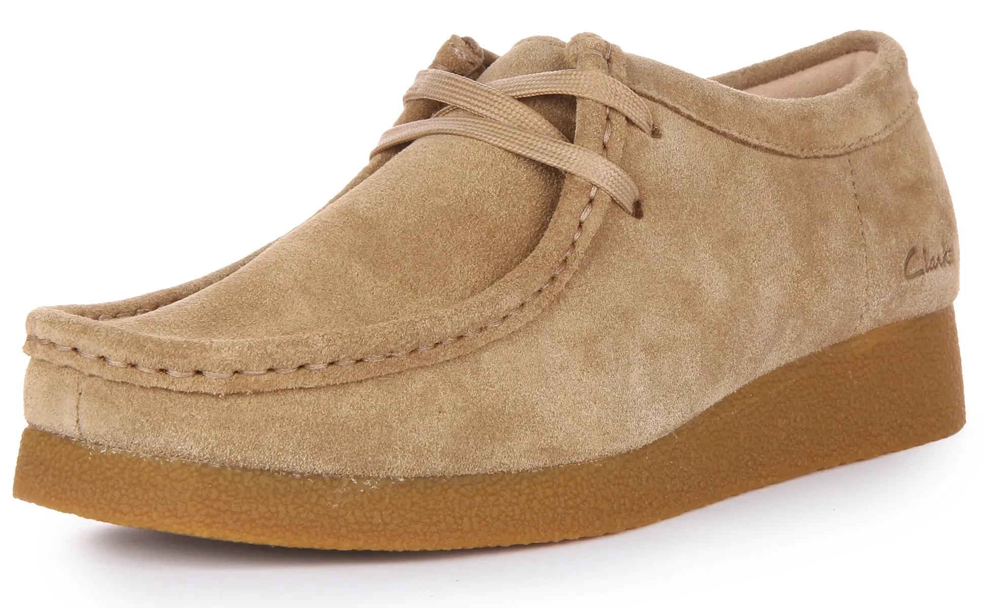 Clarks Wallabee Evo shoe In Sand For Women