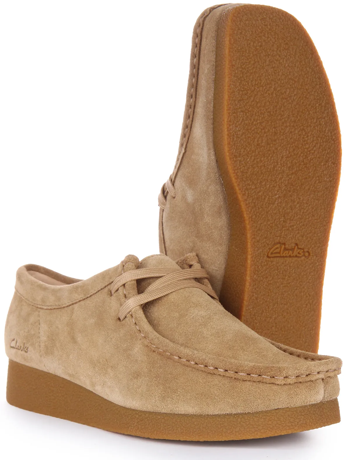 Clarks Wallabee Evo shoe In Sand For Women