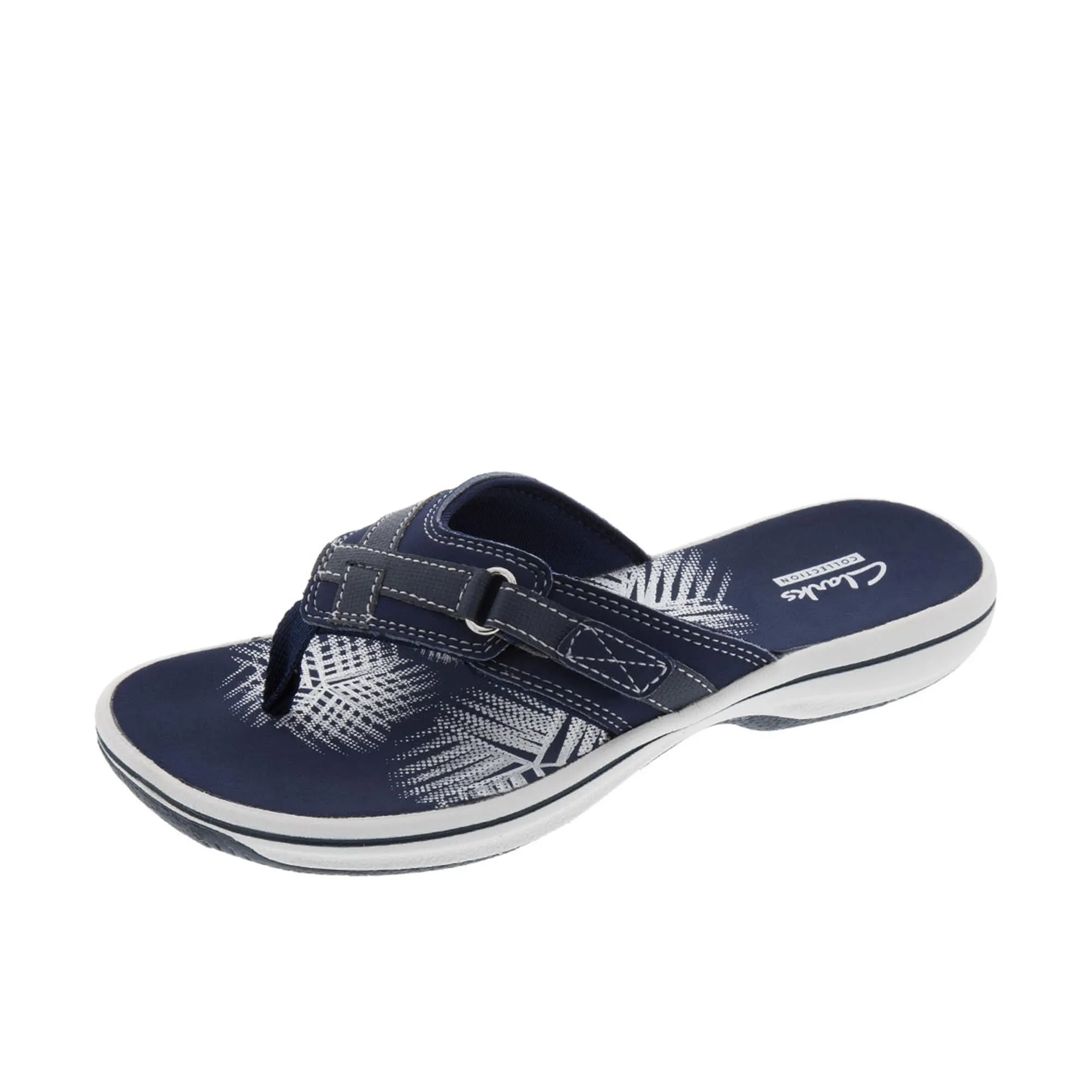 Clarks Womens Breeze Sea Synthetic Navy