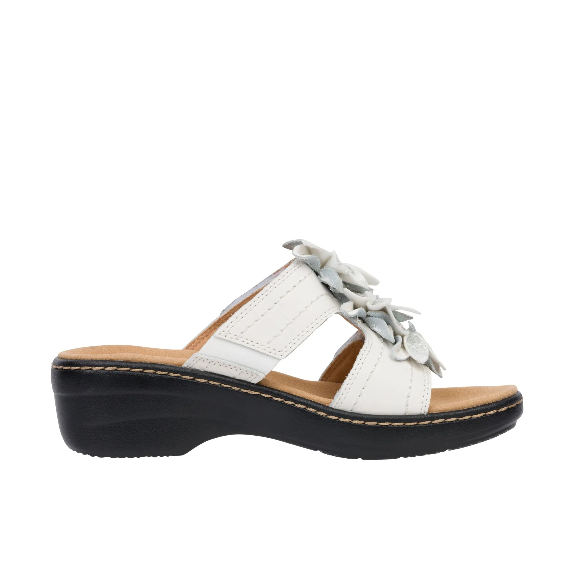 Clarks Womens Merliah Raelyn White Leather