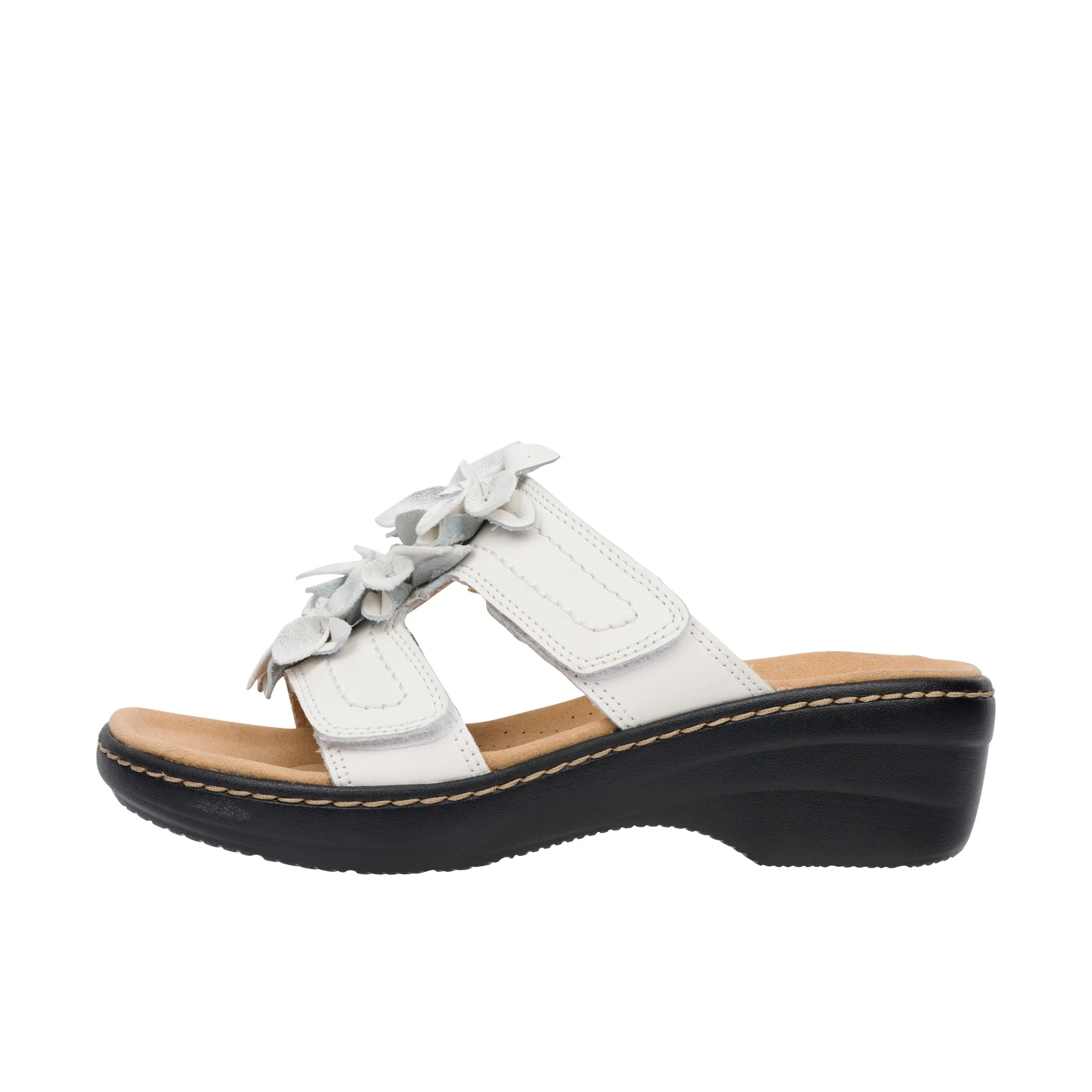 Clarks Womens Merliah Raelyn White Leather