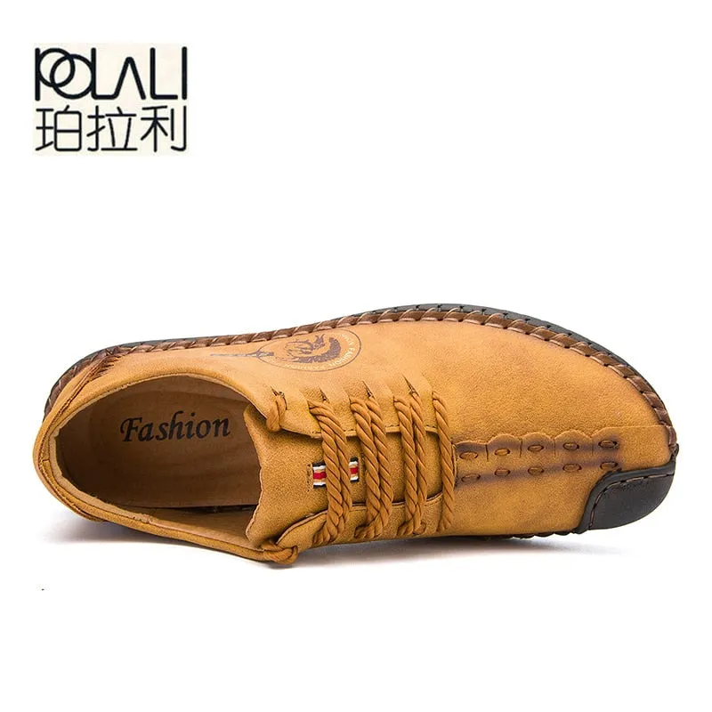 Comfortable Casual Shoes Loafers Men Shoes Quality Split Leather