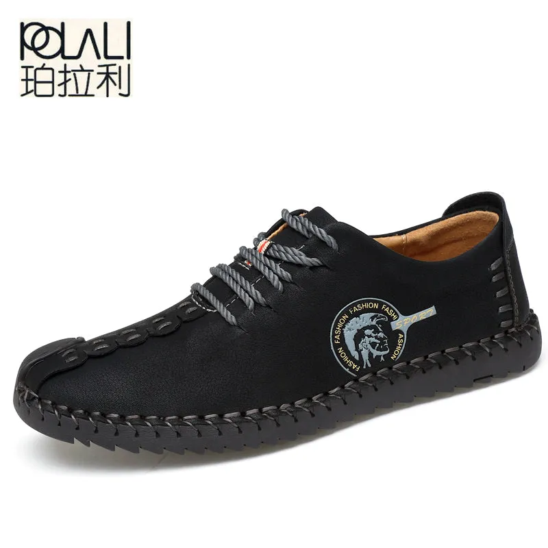 Comfortable Casual Shoes Loafers Men Shoes Quality Split Leather