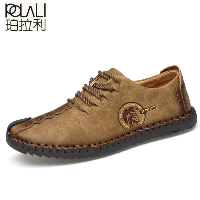 Comfortable Casual Shoes Loafers Men Shoes Quality Split Leather