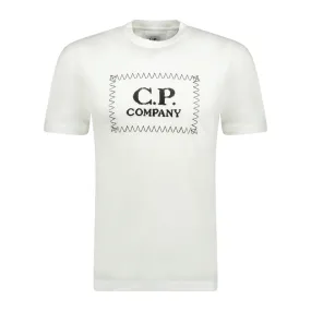 CP COMPANY Chest Logo T-Shirt White