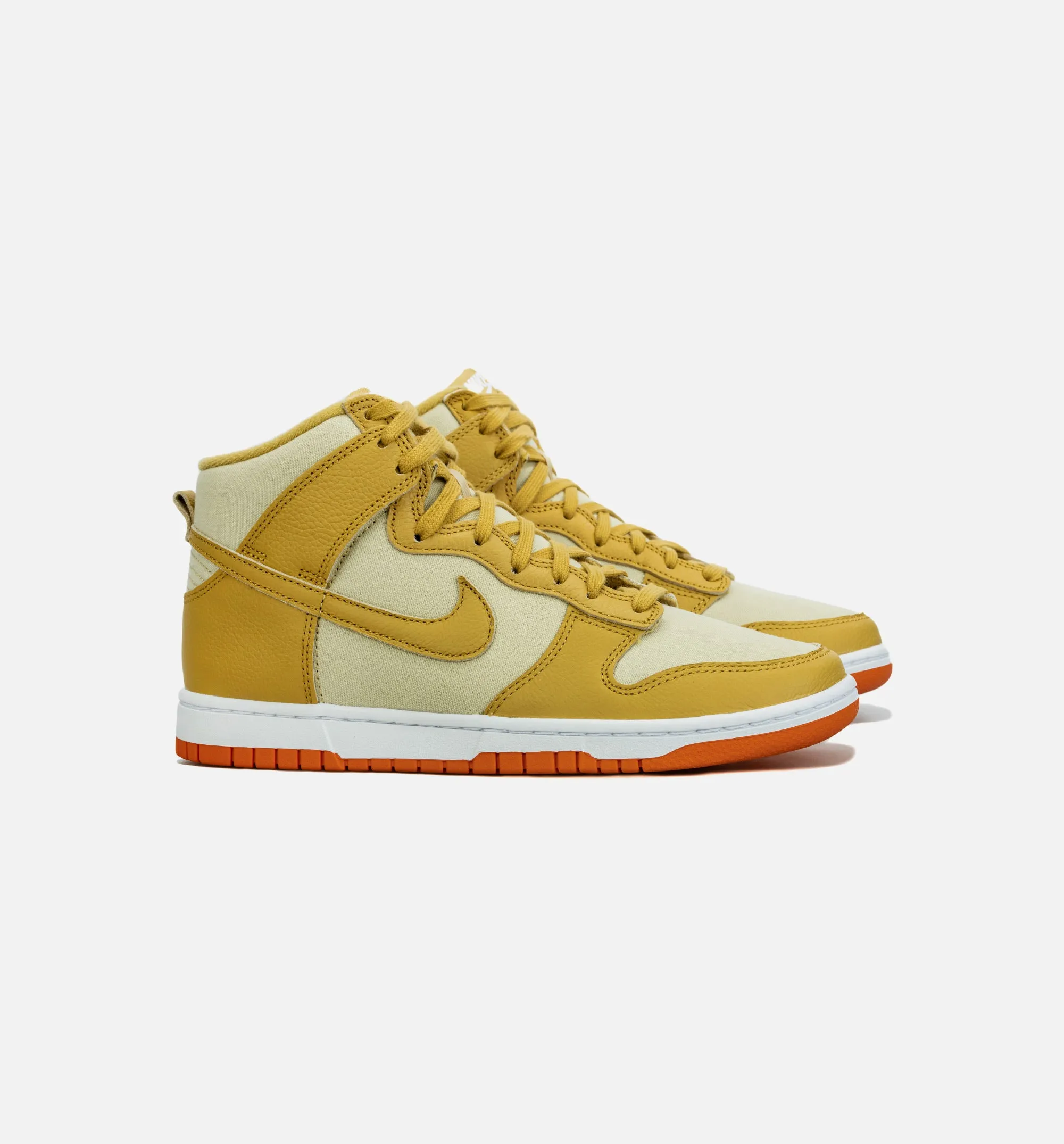 Dunk High Gold Canvas Mens Lifestyle Shoe - Gold/Beige