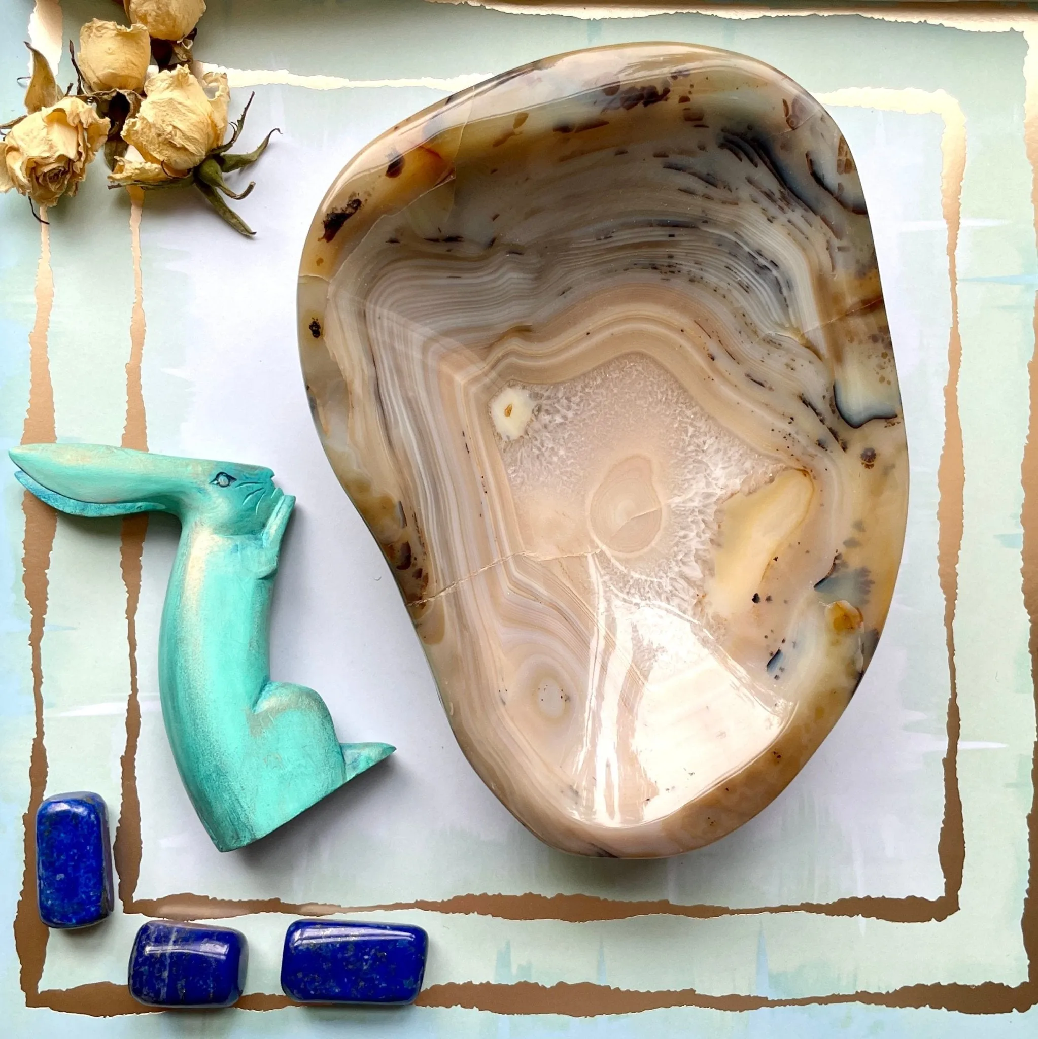 Forever Flower Agate Bowl